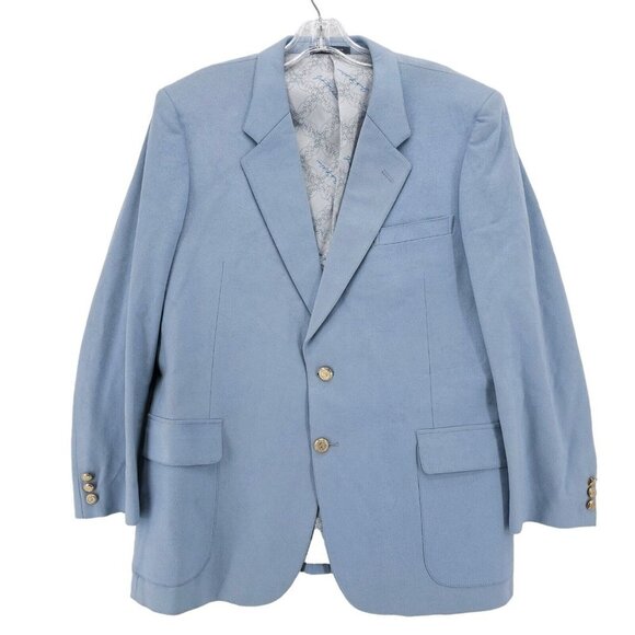 Jack Nicklaus Blue Blazer Sport Jacket Gold Tone Crest Buttons Est. Size 44 R
